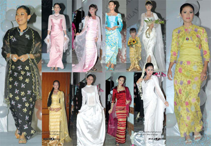 myanmar dresses on runway