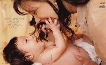 tom cruise and katie holmes baby. Here#39;s a picture of Tom Cruise