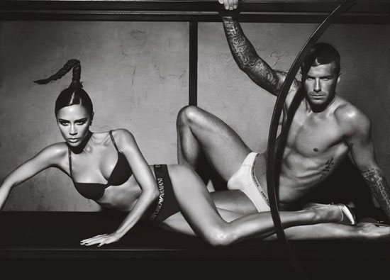 David And Victoria Beckham Underwear. Armani underwear ads: David
