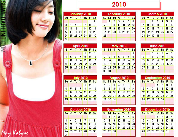 may 2010 calendar. 2010 Calendar Featuring May